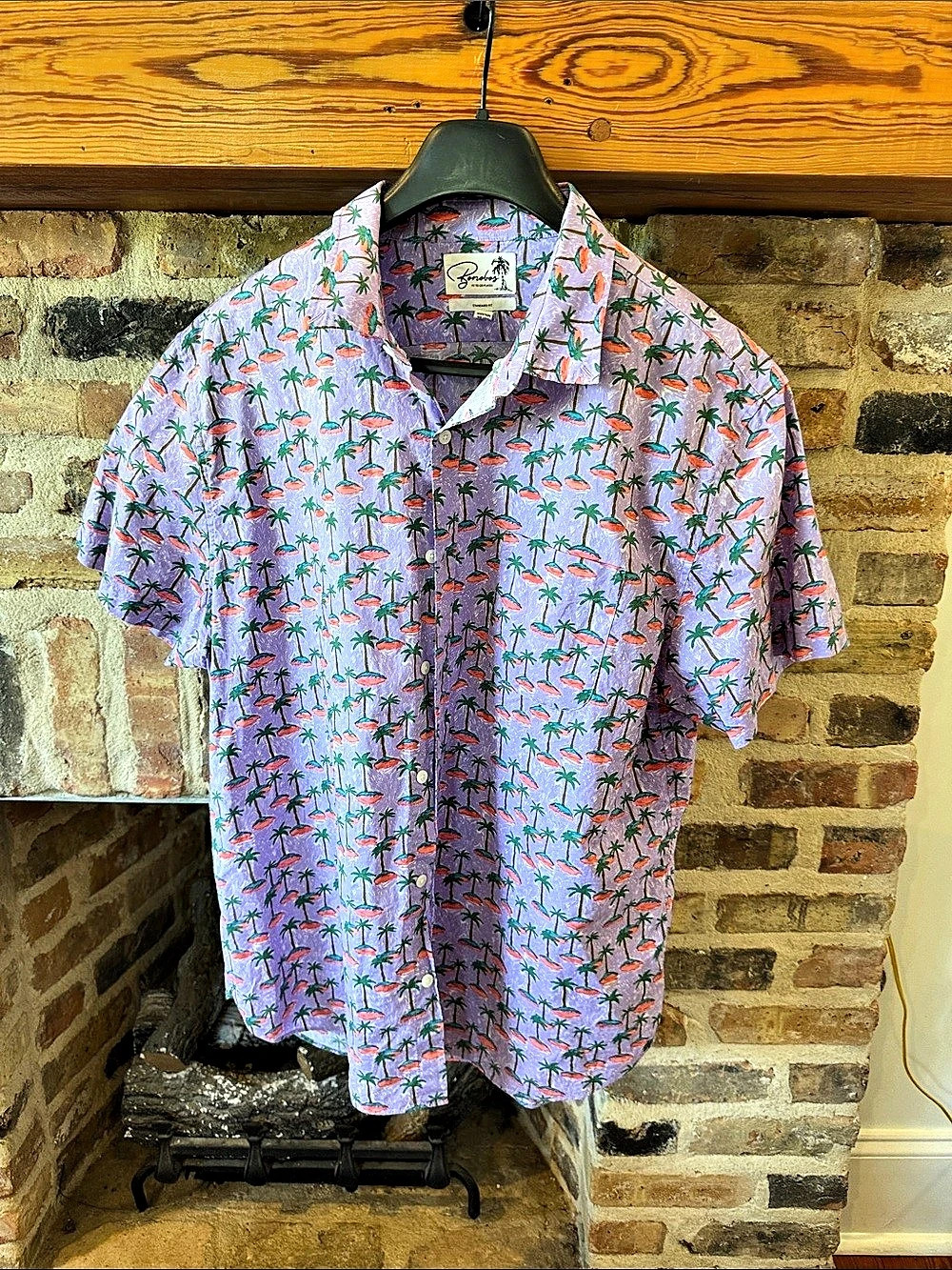 Konabos Tropical Palm Print Shirt XXL